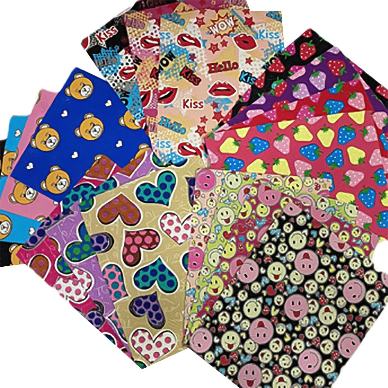 Farebná tlačená umelá koža pre tašku